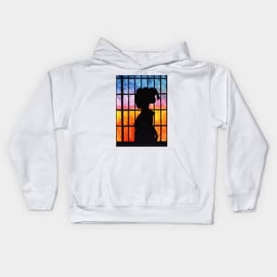 Watercolor - The shadow of sunset Kids Hoodie